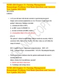 NURS 420 Chapter 31&colon; Nursing Management&colon; Hematologic Problems Test Bank Questions and Answers New Update 2022&sol;2023 