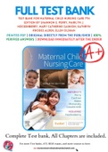 Test Bank For Maternal Child Nursing Care 7th Edition by Shannon E. Perry, Marilyn J. Hockenberry, Mary Catherine Cashion, Kathryn Rhodes Alden, Ellen Olshan 9780323776714 Chapter 1-50 Complete Guide.