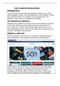 Unit 6 Assignment 1 Website development Btec Level 3 Information Technology &lpar;IT&rpar;