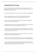 MLPAO MLA&sol;T Exam