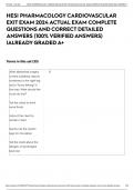 HESI PHARMACOLOGY CARDIOVASCULAR EXIT EXAM 2024 ACTUAL EXAM COMPLETE QUESTIONS AND CORRECT DETAILED ANSWERS &lpar;100&percnt; VERIFIED ANSWERS&rpar; &vert;ALREADY GRADED A&plus;