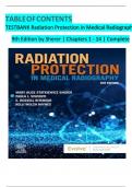 TESTBANK Radiation Protection in Medical Radiography 9th Edition by Sherer &vert; Chapters 1 - 14 &vert; Complete &emsp;