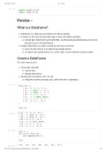 Python Data Operations summarised notes (all notebooks)