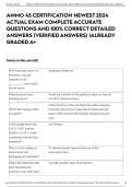AMMO 45 CERTIFICATION NEWEST 2024 ACTUAL EXAM COMPLETE ACCURATE QUESTIONS AND 100&percnt; CORRECT DETAILED ANSWERS &lpar;VERIFIED ANSWERS&rpar; &vert;ALREADY GRADED A&plus;