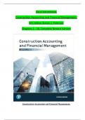 SOLUTION MANUAL Construction Accounting and Financial Management&comma; 4th Edition Steven J&period; Peterson Chapters 1 - 18&comma; Complete Newest Version