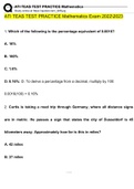 ATI TEAS 6 EXAM ATI math &lpar;retakes 20222023&rpar; Questions & Answers&sol;Guaranteed&sol;A&plus; Guide DOWNLOAD TO BOOST YOUR GRADES