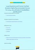 c429 Questions and Correct Verified  Answers Highly Recommended Version  For  Already A Graded&vert;New  and Revised&excl;&excl;&excl;