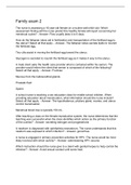 Family exam 2 Questions And Answers 2022&sol;2023