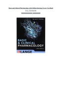 Basic and Clinical Pharmacology 14th Edition Katzung Trevor Test Bank (FULL TEST BANK) 2023 Verified.
