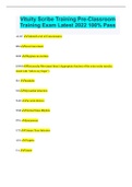 Vituity Scribe Training Pre-Classroom Training Exam Latest 2022 100&percnt; Pass