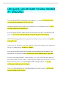 Life guard&comma; Latest Exam Preview&period; Graded A&plus;&period; 2022&sol;2023&period;