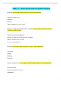 MDC IV - Final Exam with Complete Solution