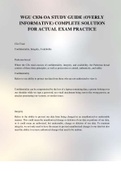 WGU C836 OA STUDY GUIDE &lpar;OVERLY INFORMATIVE&rpar; COMPLETE SOLUTION FOR ACTUAL EXAM PRACTICE