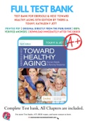 Test Bank For Ebersole & Hess' Toward Healthy Aging 10th Edition by Theris A&period; Touhy&semi; Kathleen F Jett 9780323554220 Chapter 1-36 Complete Guide &period;