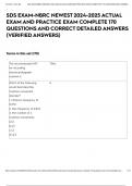 SDS EXAM-NBRC NEWEST 2024-2025 ACTUAL EXAM AND PRACTICE EXAM COMPLETE 170  QUESTIONS AND CORRECT DETAILED ANSWERS &lpar;VERIFIED ANSWERS&rpar; 