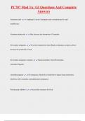 PC707 Mod 3A&colon; GI Questions And Complete  Answers