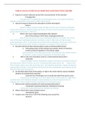 NURS 611 PATHO EXAM 4 - 100 REVIEW QUESTIONS WITH ANSWERS - Maryville University