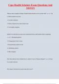 Cope Health Scholars Exam Questions And  Answers