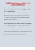 COPE HEALTH EXAM PACK WITH COMPLETE SOLUTIONS