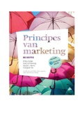 Samenvatting Principes van marketing 8e editie, Philip Kothler, Gary Armstrong, Lloyd C. Harris, Hongwei He ISBN: 8065  CE 1. Samenvatting H1.