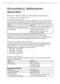 Samenvatting accountancy - module 1 t&period;e&period;m&period; 4