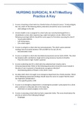NURSING SURGICAL N ATI MedSurg Practice A Key complete solution