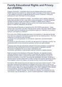 Family Educational Rights and Privacy Act &lpar;FERPA&rpar;