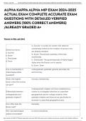 ALPHA KAPPA ALPHA MIP EXAM 2024-2025 ACTUAL EXAM COMPLETE ACCURATE EXAM QUESTIONS WITH DETAILED VERIFIED ANSWERS &lpar;100&percnt; CORRECT ANSWERS&rpar; &sol;ALREADY GRADED A&plus;