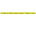 Test Bank for Medical Surgical Nursing 7th Edition by Linton&period;