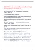 WGU C172 Network and Security Foundations PA and OA set 233 Questions with Verified Answers&comma;100&percnt; CORRECT