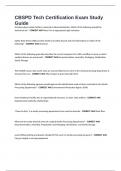 CBSPD Tech Certification Exam Study Guide