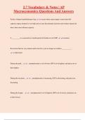 2&period;7 Vocabulary & Notes &vert; AP  Macroeconomics Questions And Answers