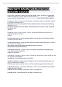 WGU C217 Chapters 8-9correct and complete solution