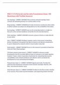  WGU C172 Network and Security Foundations Exam 190 Questions with Verified Answers&comma;100&percnt; CORRECT