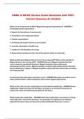 CNML & NE-BC Review Exam Questions And 100&percnt; Correct Answers A&plus; Graded