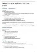 Samenvatting - praktijk neuromotorische revalidatie bij kinderen