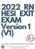 2022 RN HESI EXIT EXAM - Version 1 &lpar;V1&rpar; All 160 Qs & As Included - Guaranteed Pass A&plus;&excl;&excl;&excl; &lpar;All Brand New Q&A Pics Included&rpar;
