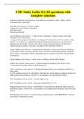 C181 Study Guide OA&vert; 81 questions&vert; with complete solutions