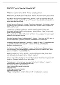 ANCC Psych Mental Health NP Questions And Answers 2022&sol;2023