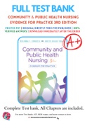 Test Bank for Community & Public Health Nursing Evidence for Practice 3rd edition By Rosanna DeMarco; Judith Healey-Walsh Chapter 1-25 Complete Guide A+