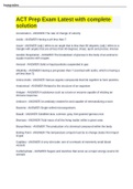 ACT Prep Exam Latest with complete solution&period;