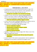 NUR 4500 MED SURG EXAM QUESTIONS AND ANSWERS BEST GRADED A+ GUARANTEED SUCCESS LATEST UPDATE