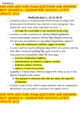 NUR 4500 MED SURG EXAM QUESTIONS AND ANSWERS BEST GRADED A&plus; GUARANTEED SUCCESS LATEST UPDATE