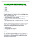 ATI - Priority Setting Framework &lpar;Beginning Test&rpar; &lpar;Answerd&rpar; Complete Solution