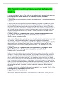 ATI Priority setting frameworks advanced test TC &lpar;Answered&rpar; 2022&comma; With Rationale