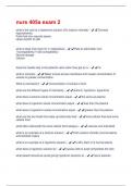 nurs 405a exam 2 Questions And Answers Rated 100&percnt; Correct