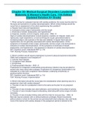 Chapter 30- Medical-Surgical Disorders LowdermilkMaternity & Women's Health Care&comma; 11th Edition &lpar;Updated Solution A&plus; Grade&rpar;