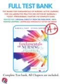 Test Banks For Fundamentals of Nursing: Active Learning for Collaborative Practice 2nd Edition by Barbara L Yoost; Lynne R Crawford, 9780323508643, Chapter 1-42 Complete Guide