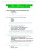 NURS 611 EXAM 4 PATHO-EXAM-with 100&percnt; verified solutions-2022-2024