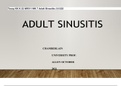 Tessy KK K 22 NR511 WK 7 Adult Sinusitis (1)1222 ADULT SINUSITIS CHAMBERLAIN UNIVERSITY PROF. ALLEN OCTOBER 2021